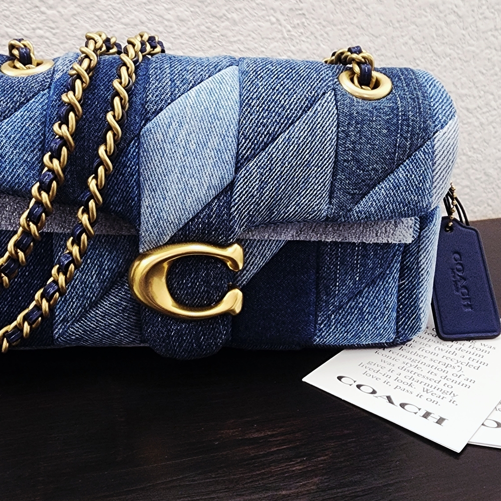 Coach Blue Denim Shoulder Bag